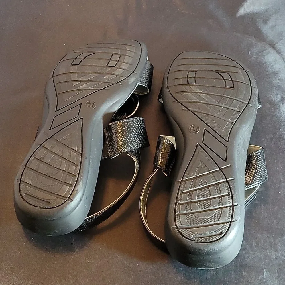 BRAND NEW MEMORY FOAM COLLECTION ANKLE VELCRO STRAP CLOSURE SANDAL